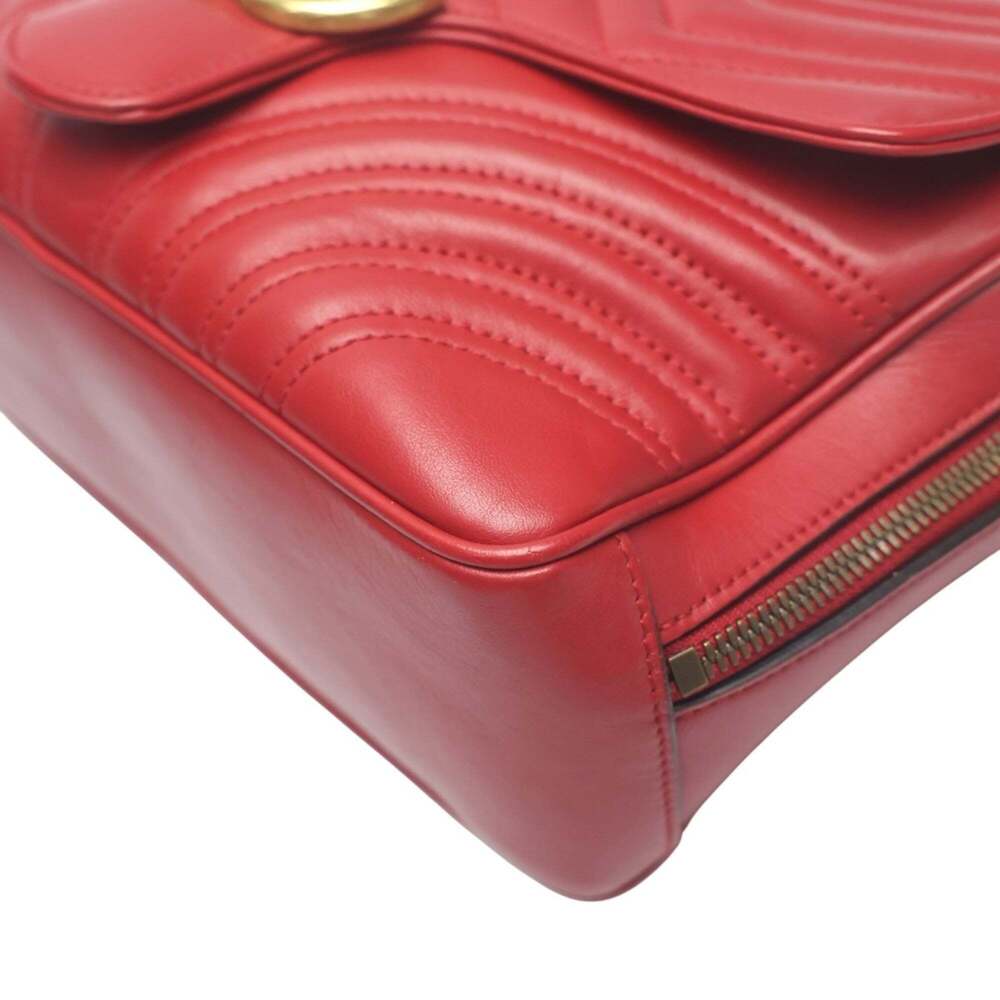 GUCCI Authentic Red GG Marmont Fanny Pack - Picture 8 of 16